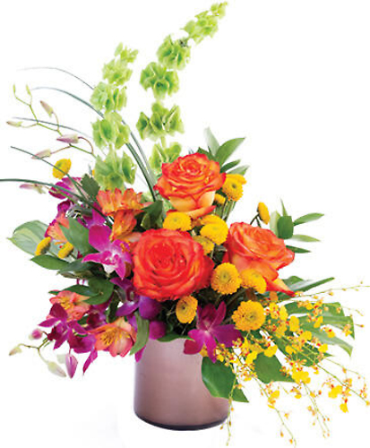 ORCHID ROSE PARADISE FLORAL ARRANGEMENT